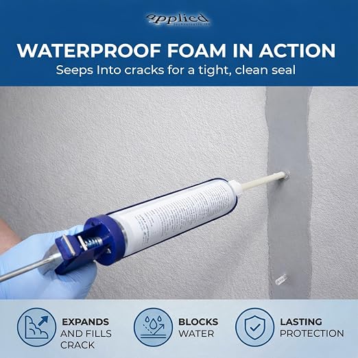Fast Set Foundation Crack Injection Repair Kit, 20ft | Rapid-Curing Resin Fills - Image 4