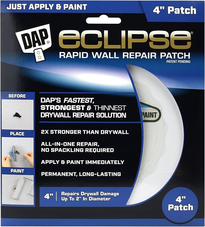 DAP Eclipse Rapid Wall Repair Patch, 4 in by DAP