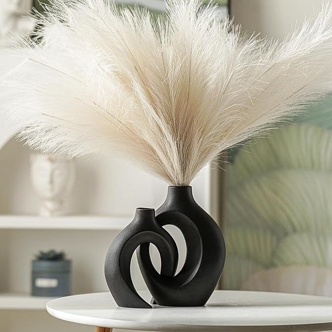 Lvases Snuggle Hollow Ceramic Vase Set of 2 - Image 3