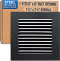 Fits 6x6 Duct Opening | Steel Return Air Grille by Handua | Vent Cover Grill by Handua