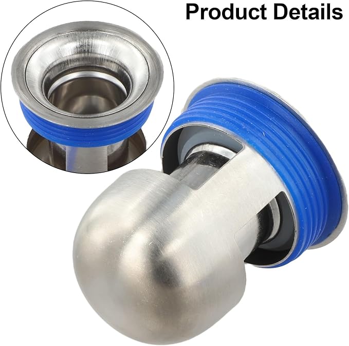 Shower Floor Drain Backflow Preventer 304 Stainless Steel Sewer Valve - Image 5