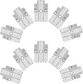 10pcs Drywall Fastener Clips Stainless Steel Wall Patch | Screws, Sheetrock and by ibasenice