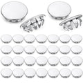 Hicarer 30 Pack Fit 1/2inch ＆ 3/4inch Hole Metal Hole Plugs, Nickel-Plated by Hicarer