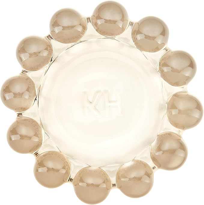 Chic Smoky Bubble Glass Candle Dish – Modern Clear Glass Candle Holder - Image 3