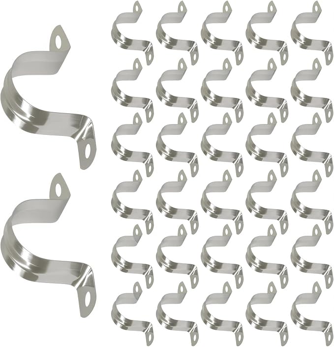 BokWin 32 Pcs M32 U Shaped Bracket Clamps, 1-1/4 Inch | 304 Stainless Steel - Image 5