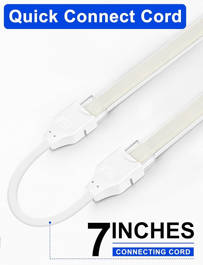 Lamomo COB LED Strip Lights, 16.4Ft White Dimmable Self-Adhesive Led Rope Light - Image 4