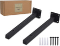 AddGrace Industrial Black Shelf Brackets 12 Inch L Brackets by AddGrace