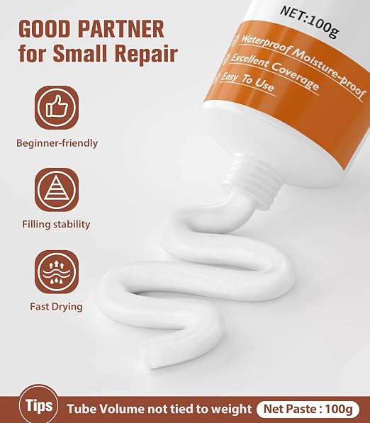 NINGOO Drywall Repair Kit, 3 Pack Wall Repair Paste - Image 2
