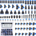 94 Pcs Quick Connect Air Line Fittings Kit Pneumatic Air Fittings | 1/4" 3/8" by XaXmTee