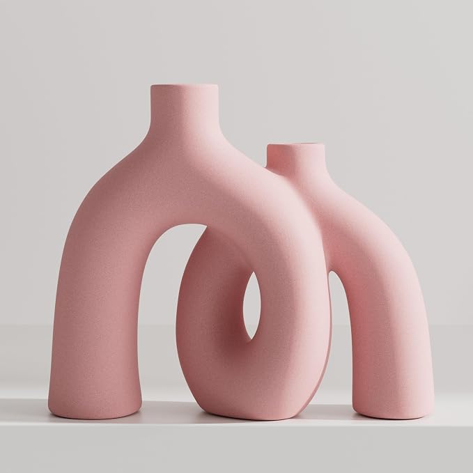 Hug Donut Decorative Vase Set by Jonronboci