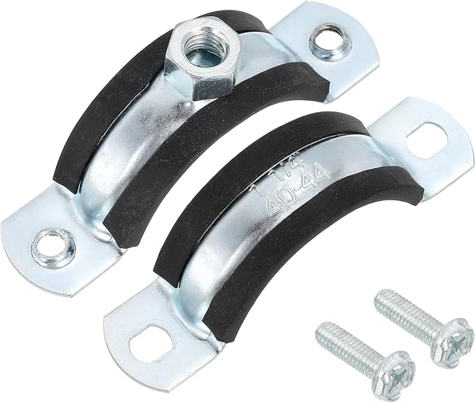 uxcell 4 Pcs Adjustable Pipe Bracket Clamp, 1-1/2" Wall Ceiling Mount Split - Image 3