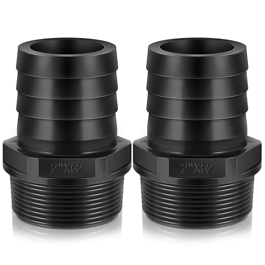 2 Pcs Pool PVC Tube Fitting Barbed Hose Fittings Adapter | Hose Fittings by Innconee