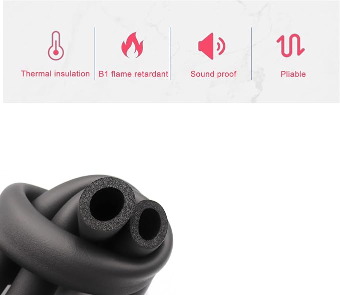 cSeao 2" ID Pipe Insulation Foam Tube AC Uint Tubing, Guitar Stand Foam Tube - Image 3