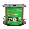 Syston 18/3 Thermostat Doorbell HVAC Heating Control Cable Wire, 100% Solid by SystonCableTechnology