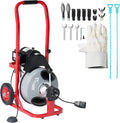Albott 75 FT x 1/2 Inch Electric Drain Cleaner Machine | Auto-Feed Sewer Snake by Albott