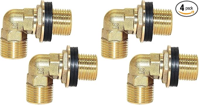 Joywayus Wall Mount Commercial Faucet Installation Kit, Brass 1/2" G Male Elbow by Joywayus