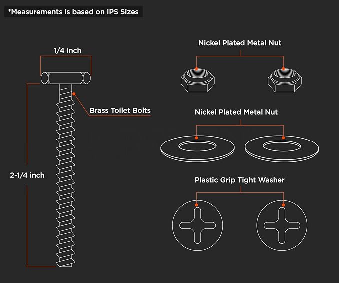Raven KCDC-36436-200 Brass Plated Closet Bolts - Image 5