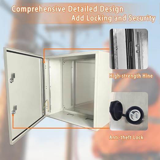 NBCYUNER 24x20x10 Electrical Enclosure Box NEMA 4 Outdoor Enclosure, IP66 - Image 4