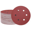 HARFINGTON 100 Pcs 6 Inch Sanding Discs 1000 Grit Red Aluminum Oxide 6 Hole | by HARFINGTON