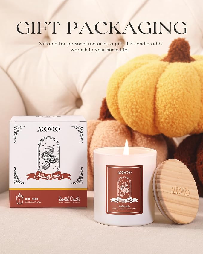 AOOVOO Nutmeg Beans Scented Candles - Image 7