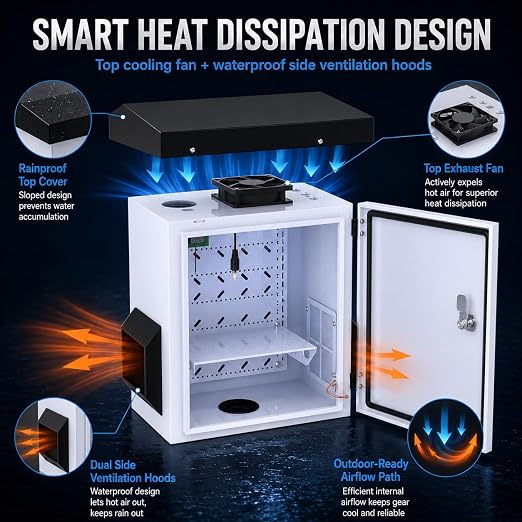 Outdoor Electrical Box, Weatherproof Electrical Enclosure - Image 6