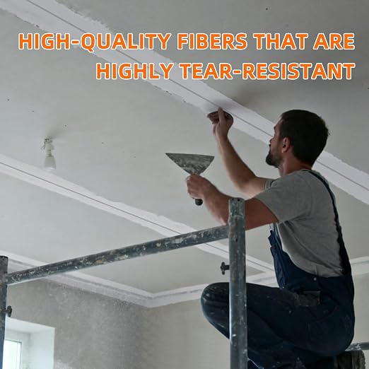 QILIMA Self-Adhesive Fiberglass Drywall Joint Mesh Tape, Fiber Mesh Crack Patch - Image 5