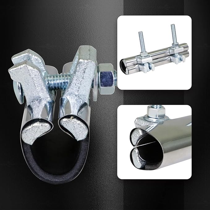 Highcraft 60150TTSD-5 Pipe Repair Clamp 1-1/2'', Double Bolt, 6” Long, - Image 2