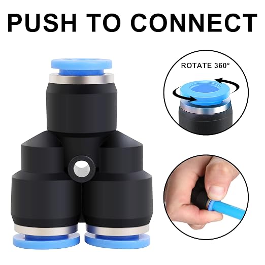 Air Line Tubing Kit, 5/16 Inch OD x 32.8 Feet Polyurethane PU Tube and Push to - Image 5