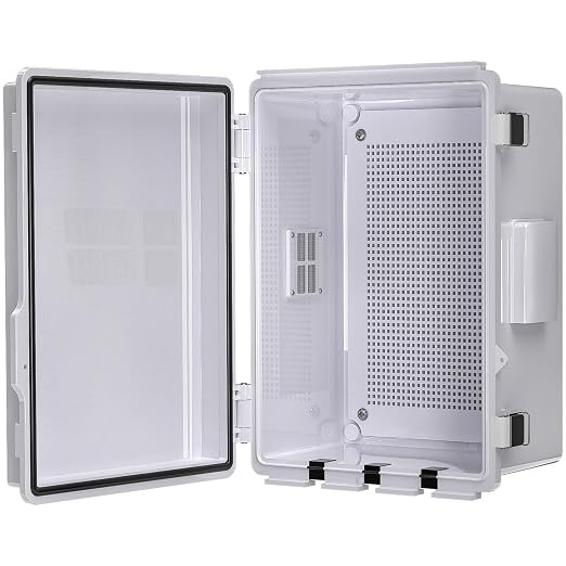 Electrical Junction Box, Ventilated Design, Cable Grommets, Indoor/Outdoor Use by ANIMACYN