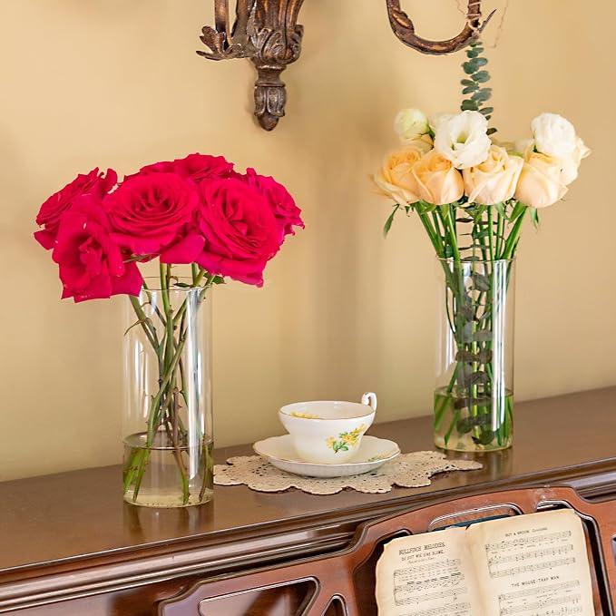7pcs Glass Cylinder Vases for Centerpieces - Image 4