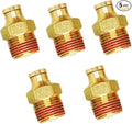 Push to Connect Fittings, 1/4" Tube OD x 3/8" NPT Male Brass DOT Air Fittings by TLTOOLEGIN