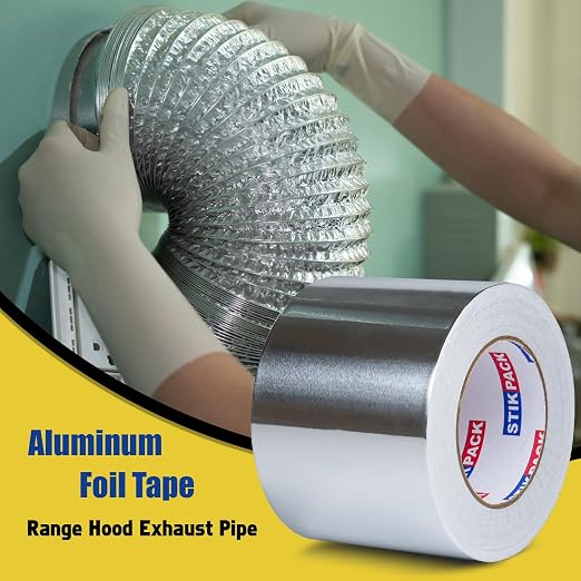 Aluminum Foil Tape 4 inch x 165ft Heavy Duty HVAC Duct Tape - Image 8