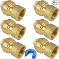 1/2" PTC to 1/2" NPT Female Adapter Push-Fit, Push to Connect Brass Plumbing by KAINGA