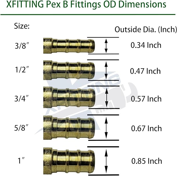 10 Pack XFITTING 1/2" Pex Mini Angle Ball Valve, Full Port, 1/4 Turn - Image 2