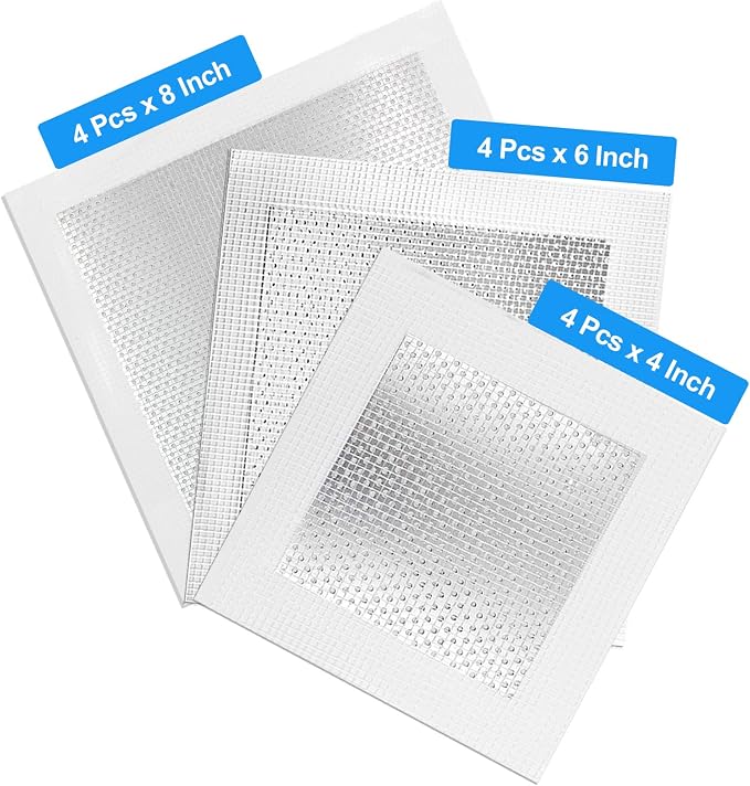 12pcs 4/6/8 Inch Drywall Repair Patch | Patch Mesh, Screen Patch Repair - Image 2
