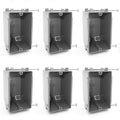 Airmont Products Plastic Electrical Box, Single Gang New Work Junction Box by AirmontProducts