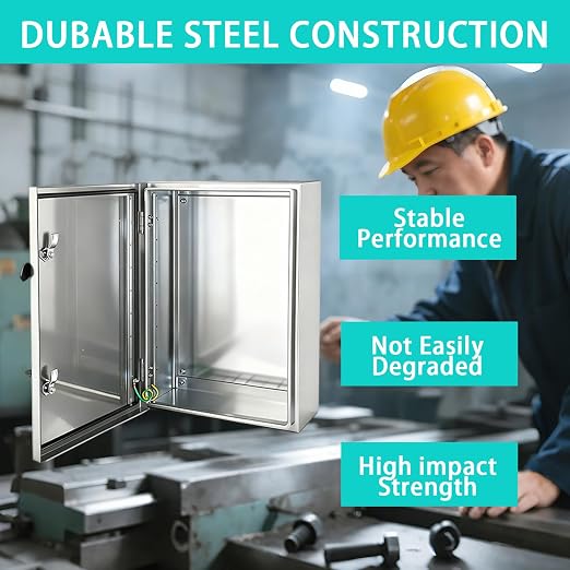 Yongchen Electrical Enclosure 24x16x12 Inch 304 Stainless Steel Enclosure IP66 - Image 5