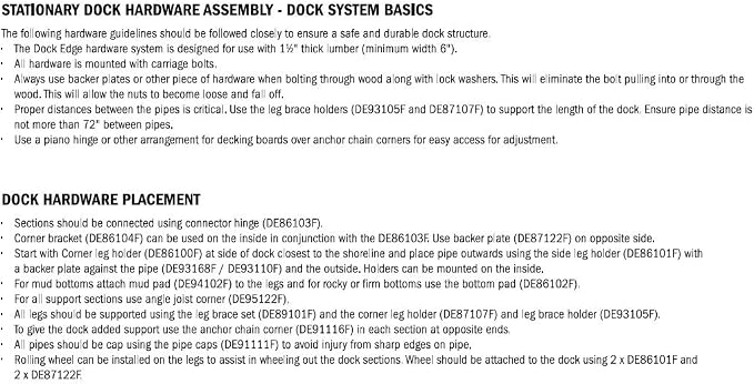 Dock Edge Stationary Dock Anchor Tie Down Corner, Galvanized - Image 9