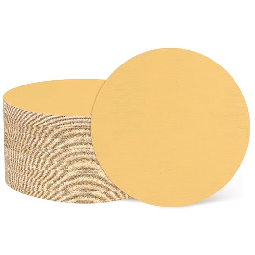 HARFINGTON 50 Pcs 3 Inch Sanding Discs 1000 Grit Yellow Aluminum Oxide | Hook by HARFINGTON