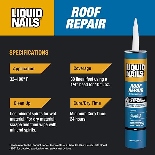 Liquid Nails Roof Repair, 10.3 oz - Image 4