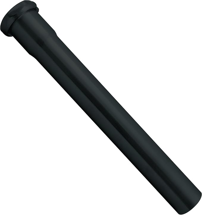 Westbrass A423-62 1-1/2" x 12" Slip Joint Extension Tube, Matte Black by Westbrass