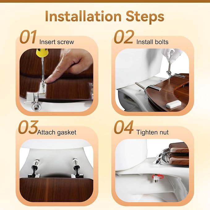 Universal Toilet Seat Hinges Replacement Kit - Image 6