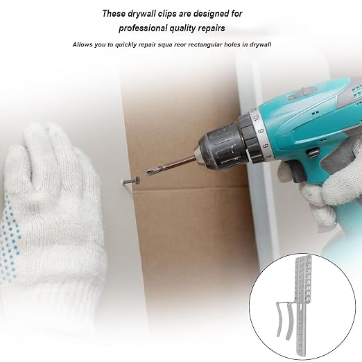 10 Pack Drywall Repair Clips, Easy Drywall Repair Kit, Stainless Steel Wall - Image 5