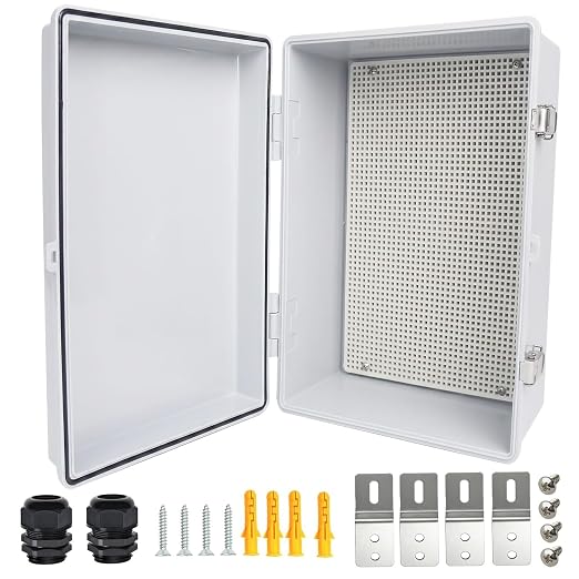 Electrical Junction Box, IP67 Waterproof Outdoor Box ABS Plastic Enclosure by Qukipet