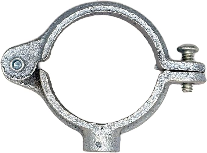 1" NPS Hinged Split Ring Pipe Hanger, Pre Galvanized, 3/8" Rod Fitting - Image 6