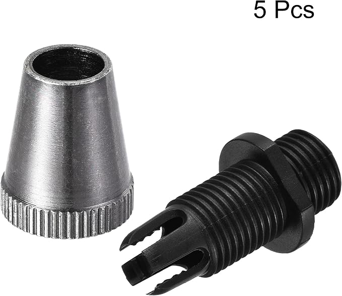 uxcell Cable Glands Strain Relief Cord Connector Grips Metal Black 5Pcs - Image 5