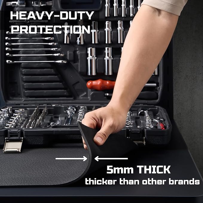 ONREVA Workbench Mat 30X72 Inches, EVA Rubber Work Mat, Protect Your Work Bench - Image 4