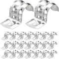 MECCANIXITY 52pcs Conduit Clamp 13/16 Inch 20mm, 1 Hole Stainless Steel Pipe by MECCANIXITY