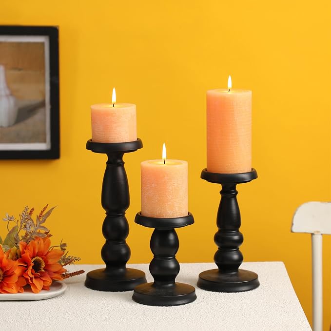 3x6 Inch Yellow Pillar Candles - Image 5
