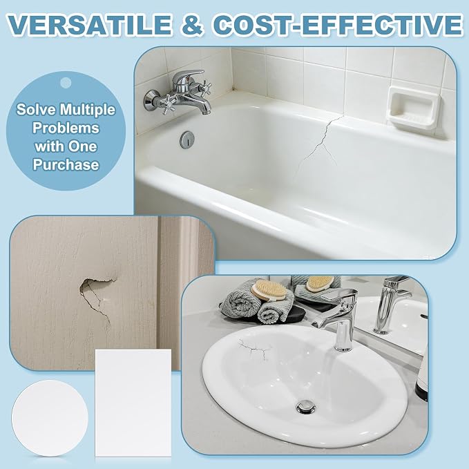 30 Pcs Bathtub Patch Kit Siding Wall Repair | Waterproof Bathtub Crack Hole - Image 5